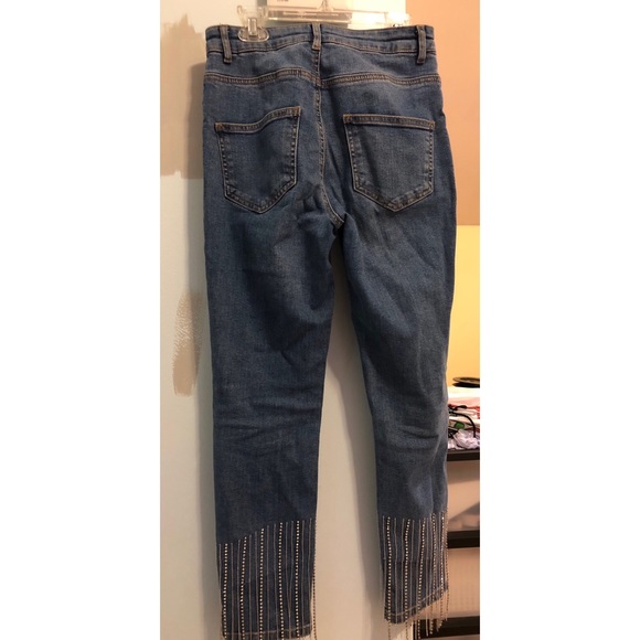 Calzedonia Jeans Dangling Rhinestone Straight Fit - Picture 5 of 7